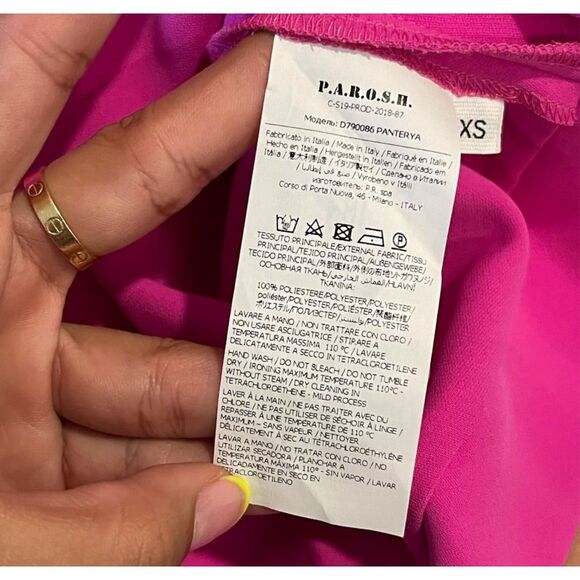 Parosh H Romper Womens Extra Small Jumpsuit Shorts Fuchsia - Picture 10 of 10